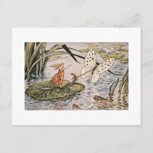 Vintagesagobok Thumbelina Vykort