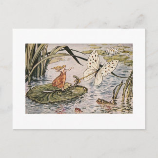 Vintagesagobok Thumbelina Vykort