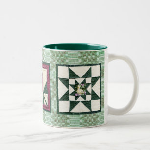 Vintagesängöverkast- och täckemugg Två-Tonad mugg