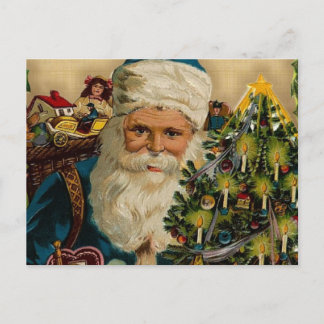 VintageSanta Claus glad helg: Vykort
