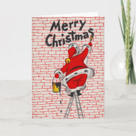 VintageSanta god jul Helgkort