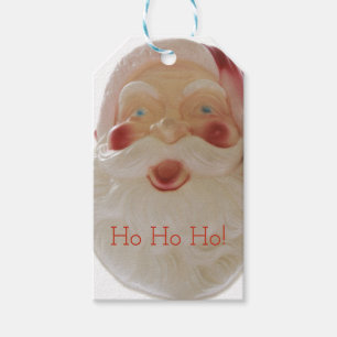 VintageSanta huvud Presentetikett