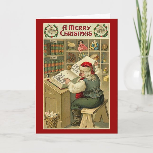 VintageSanta jul Helgkort (Framsida)