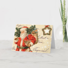 VintageSanta julkort Helgkort