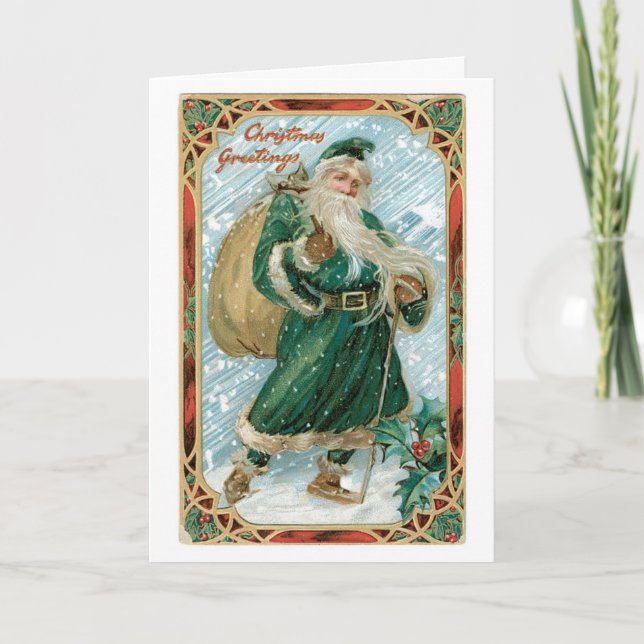 VintageSanta julkort Helgkort (Framsida)