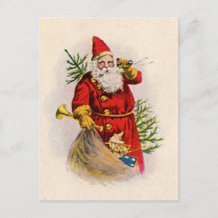 VINTAGESANTA PAPPRA PRODUKTER HELG VYKORT
