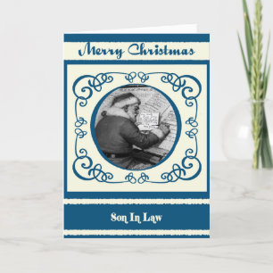 VintageSanta Son i lagjul Helgkort