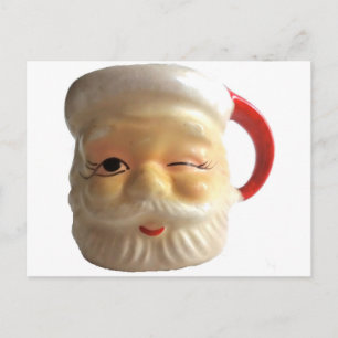 VintageSanta vykort (att blinka)