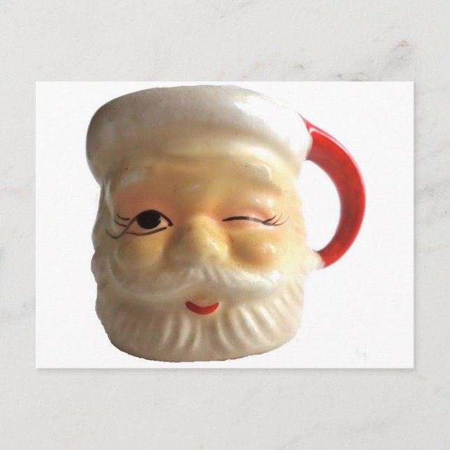 VintageSanta vykort (att blinka) (Framsida)