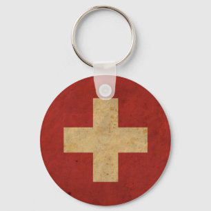 VintageSchweitz flagga Nyckelring