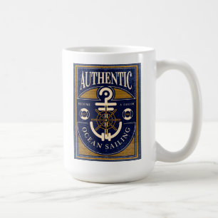 Vintageseglingaffisch Kaffemugg