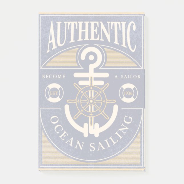 Vintageseglingaffisch Post-it Block (Framsida)