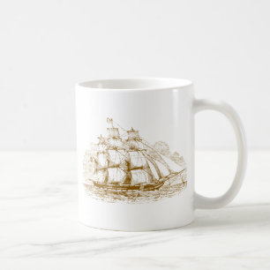 Vintageseglingfrakt Kaffemugg