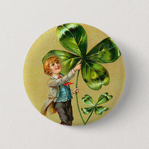 Vintageshamrocken knäppas knapp