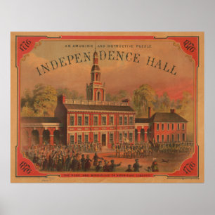 VintagesjälvständighetHall illustration (1878) Poster