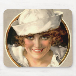 Vintagesjömanflicka Mousepad Musmatta