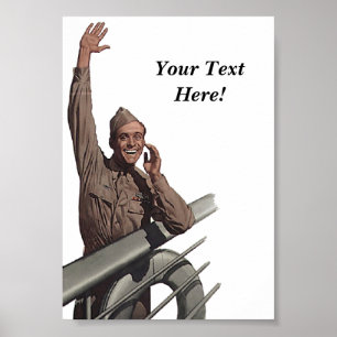 Vintagesjömanropet ut poster