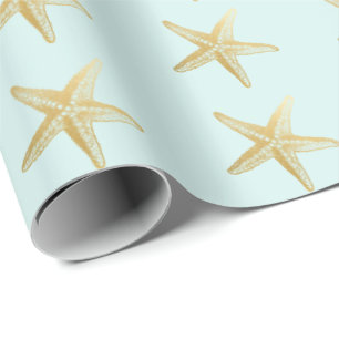 Vintagesjöstjärnan skissar Aqua Presentpapper
