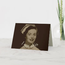 Vintagesjuksköterskan "fick jag denna ",