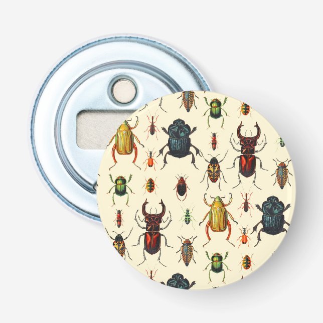 Vintageskalbaggar Flasköppnare (Framsidan)