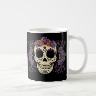 Vintageskalle och ro kaffemugg