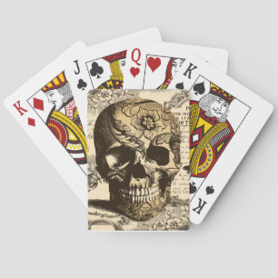 Vintageskalle Spel Kort