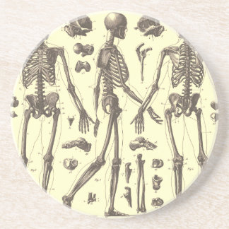 Vintageskelettdiagram Underlägg