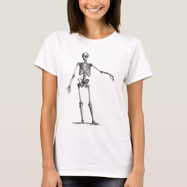 Vintageskelettt-skjorta Tee Shirt (Framsida)