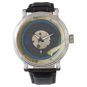 Vintageskivspelare Armbandsur