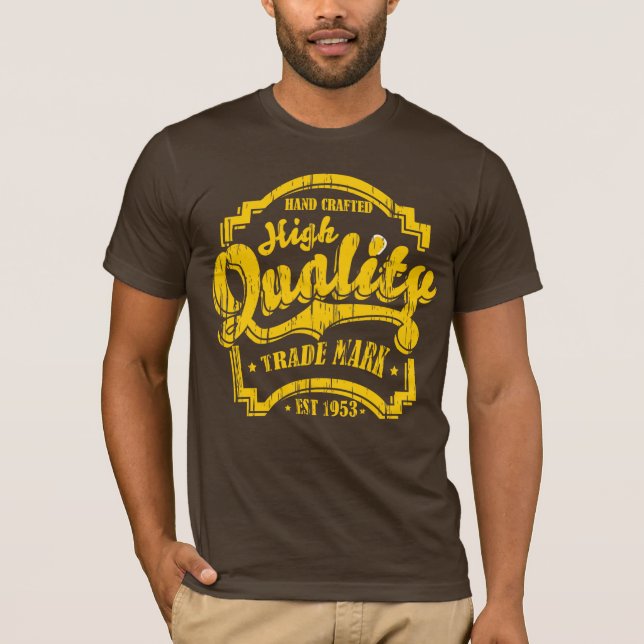 Vintageskjorta Tee Shirt (Framsida)