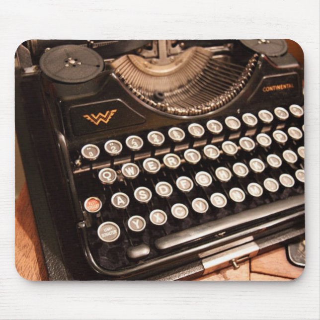 Vintageskrivmaskin Mousepad Musmatta (Framsidan)