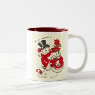 Vintagesnögubbe och Snowwoman mugg
