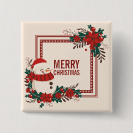 Vintagesnögubbejulen som helgdag | klämmer fast, knapp