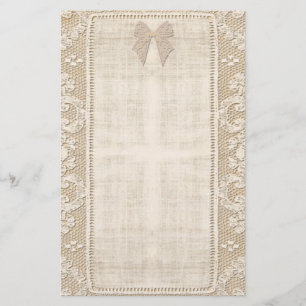 Vintagesnörebrevpapper Brevpapper