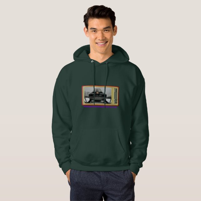 VintageSnowmobileälskare 1972 arktiska kattHoodie Hoodie (Hel framsida)
