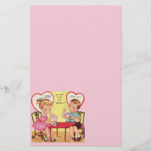 Vintagesodavatten shoppar valentinälsklingar brevpapper