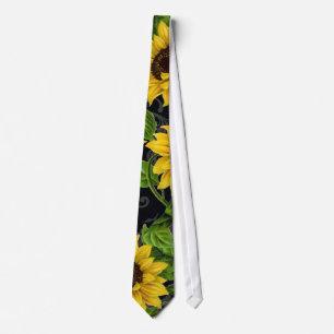 Vintagesolrosmönster Slips