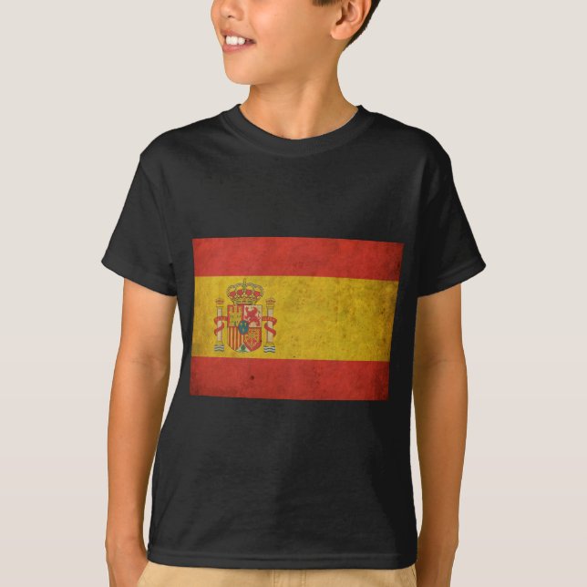 VintageSpanien flagga T-shirt (Framsida)
