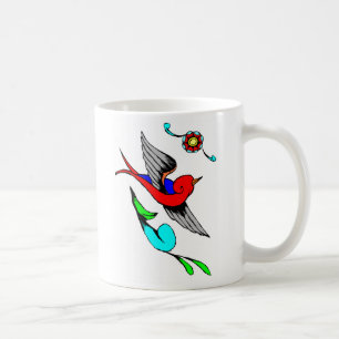 VintageSparrowtatuering Kaffemugg