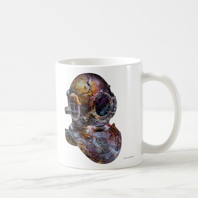 VintageSteampunk dykare hjälm Kaffemugg (Höger)