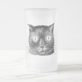VintageSteampunk katt Frostat Ölglas