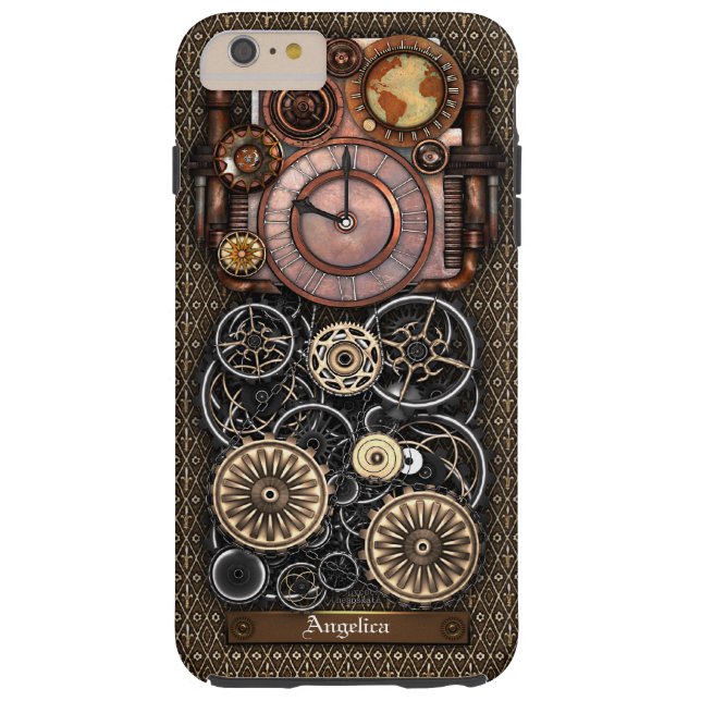 VintageSteampunk ur Redux #2 Case-Mate iPhone Skal (Baksidan)