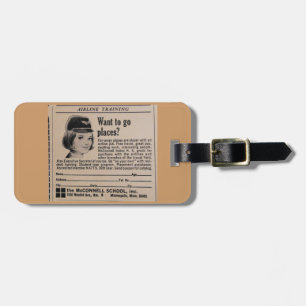 VintageStewardessannonsering Bagagebricka