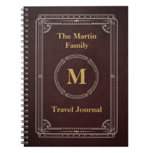 Vintagestil reser journalen anteckningsbok
