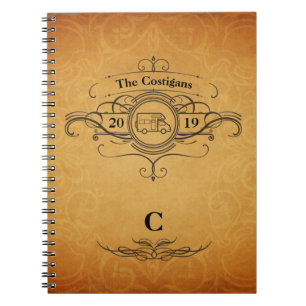 Vintagestil RV Motorhome reser journalen Anteckningsbok
