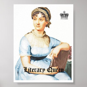 VintagestilJane Austen affisch