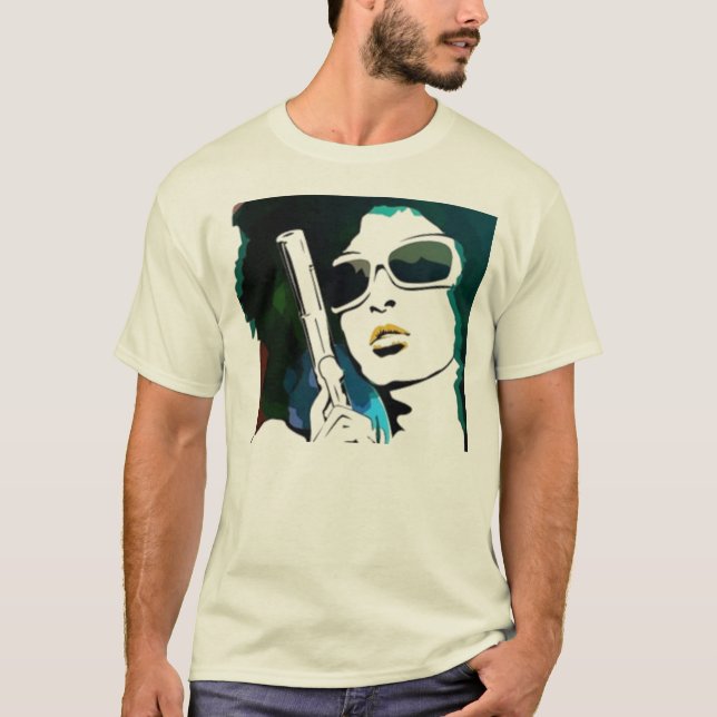 Vintagestilskjorta Tee Shirt (Framsida)