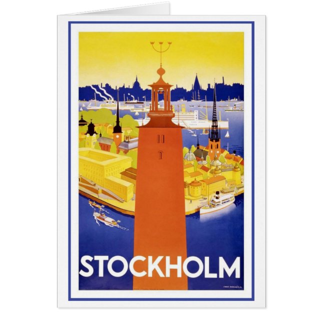 VintageStockholm sverige OBS Kort (Framsidan)