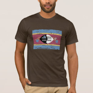 VintageSwaziland flagga T-shirt