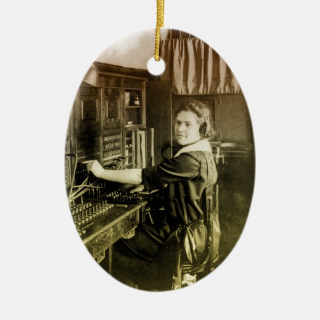 VintageSwitchboard Julgransprydnad Keramik (Framsidan)